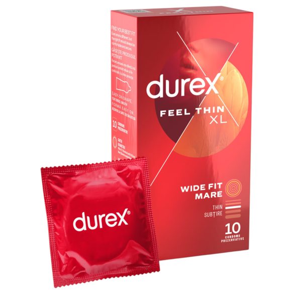 Durex Feel Thin XL - Natürliche Gefühle Kondome (10 Stk)