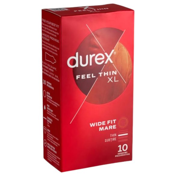 Durex Feel Thin XL - Natürliche Gefühle Kondome (10 Stk)