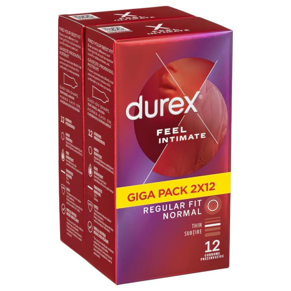 Durex Feel Intimate - Dünnwandige Kondome Packung (2x12 Stück)