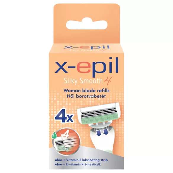 X-Epil Silky Smooth - Damenrasierklinge 4-fach (4 Stk)