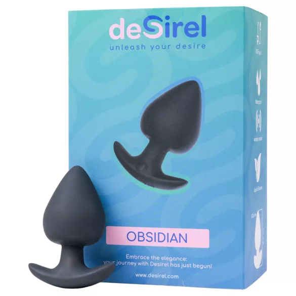 Desirel Obsidian - App-gesteuerter Analvibrator (schwarz)