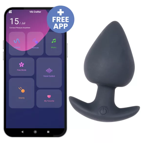 Desirel Obsidian - App-gesteuerter Analvibrator (schwarz)
