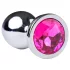 Desirel Pink Jewel S - Anal-Plug (Silber-Rosa)