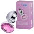 Desirel Pink Jewel M - Anal-Plug (Silber-Rosa)