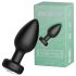 Desirel Easy Obsidian - Akku Analdildo mit Fernbedienung (Schwarz)
