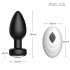 Desirel Easy Obsidian - Akku Analdildo mit Fernbedienung (Schwarz)