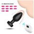 Desirel Easy Obsidian - Akku Analdildo mit Fernbedienung (Schwarz)