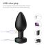 Desirel Easy Obsidian - Akku Analdildo mit Fernbedienung (Schwarz)