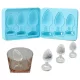 Analplug-Eiswürfelform aus Silikon (blau)