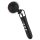 Gekrümmter, akkubetriebener Massage-Vibrator (schwarz)
