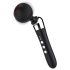 Gekrümmter, akkubetriebener Massage-Vibrator (schwarz)
