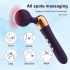 Gekrümmter, akkubetriebener Massage-Vibrator (schwarz)