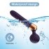 Gekrümmter, akkubetriebener Massage-Vibrator (schwarz)