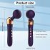 Gekrümmter, akkubetriebener Massage-Vibrator (schwarz)