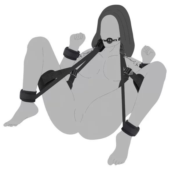 Lonely - BDSM Fesselset (schwarz)