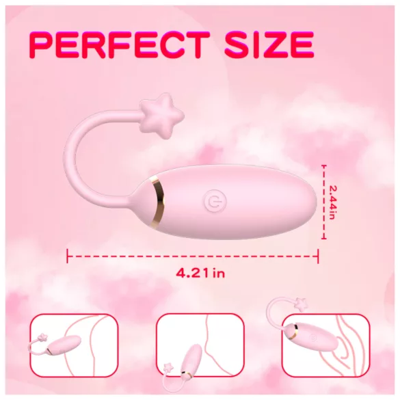 Funny Me - tragbares app-gesteuertes Vibro-Ei (Pink)