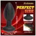 Desirel - Vibrations-Analplug mit farbwechselnder LED-Beleuchtung - app-gesteuert, 10 Vibrationsmodi (schwarz)
