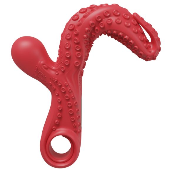 Krake-Vibrator mit Schwingarm (Rot)