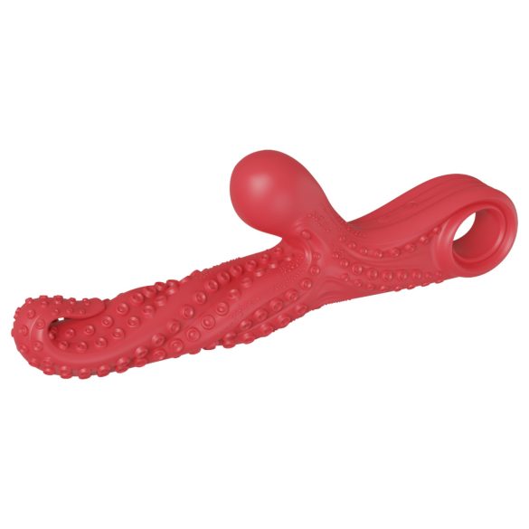 Krake-Vibrator mit Schwingarm (Rot)