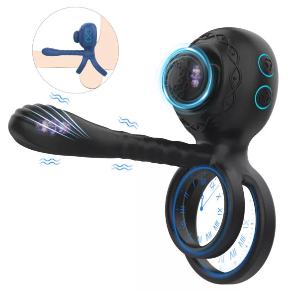 Biu-Biu - Penisring und Partnervibrator (schwarz)