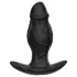 Kangvo - magnetischer aufblasbarer Silikon-Dildo (schwarz)