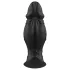 Kangvo - magnetischer aufblasbarer Silikon-Dildo (schwarz)