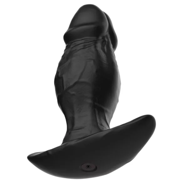 Kangvo - magnetischer aufblasbarer Silikon-Dildo (schwarz)