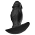 Kangvo - magnetischer aufblasbarer Silikon-Dildo (schwarz)