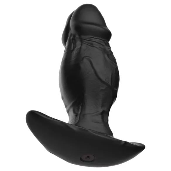 Kangvo - magnetischer aufblasbarer Silikon-Dildo (schwarz)