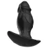 Kangvo - magnetischer aufblasbarer Silikon-Dildo (schwarz)