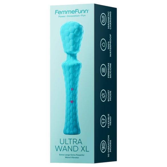 FemmeFunn Ultra Wand XL - Premium Massagestab Vibrator (Türkis)