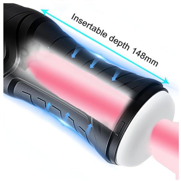 AlvUp - Saugnäpfe und Vibrations-Masturbator (schwarz)