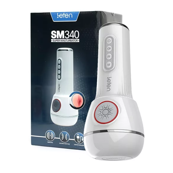 LETEN SM340 - Akku, vibrierender, saugender, stöhnender Masturbator
