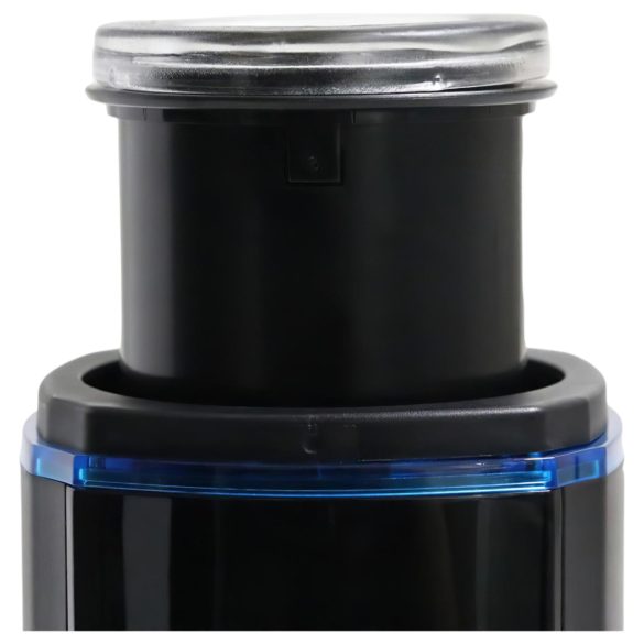 Leten SM320 - stöhnender, stoßender, wärmender Masturbator (schwarz)