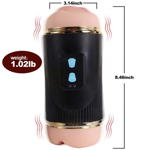 Lonely - Mund und Vagina Masturbator (natur-schwarz)