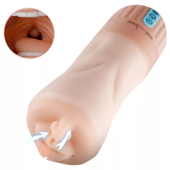 Lonely - Akku-Saug- und Vibrationsmund-Masturbator (natur)
