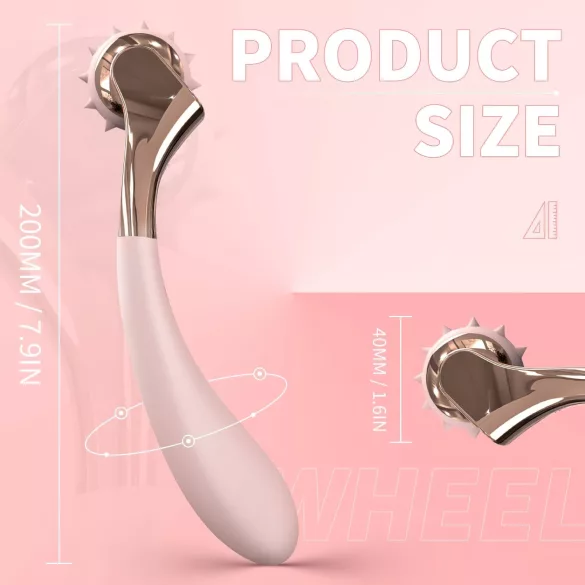 Sex HD - Wiederaufladbarer, wasserdichter Vibrator & Stimulationsrad (pink)