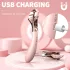 Sex HD - Wiederaufladbarer, wasserdichter Vibrator & Stimulationsrad (pink)