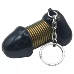 Roomfun - lustiger Penis-Schlüsselanhänger (schwarz)