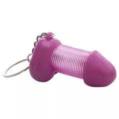 Roomfun - lustiger Penis-Schlüsselanhänger (lila)