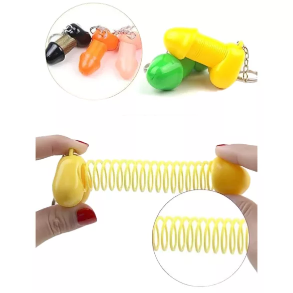 Roomfun - lustiger Penis-Schlüsselanhänger, erotisches Geschenk (lila)