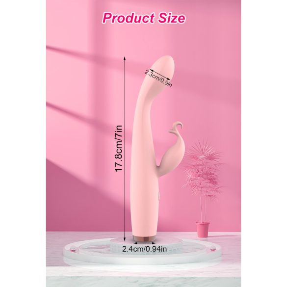 AlvUp - G-Punkt Vibrator mit Klitorisarm (Pink)