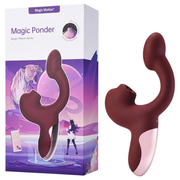 Magic Motion Magic Ponder - 2in1 Klitorisarm-Vibrator (Bordeaux)