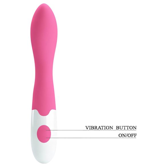 Pretty Love Bishop - Wasserfester G-Punkt-Vibrator (pink-weiß)
