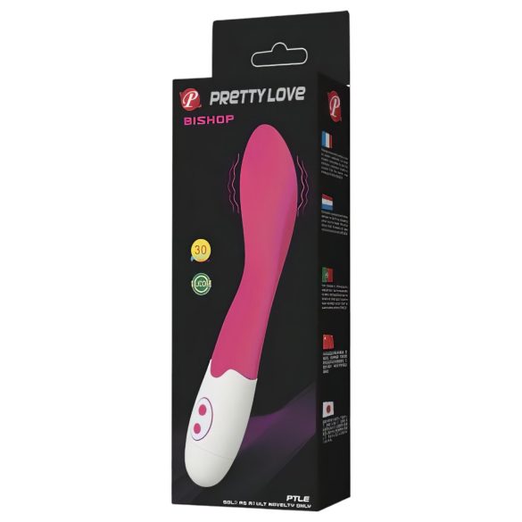 Pretty Love Bishop - Wasserfester G-Punkt-Vibrator (pink-weiß)
