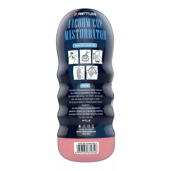 Pretty Love Vacuum Cup - lebensrealistischer Mund-Masturbator (hautfarben)