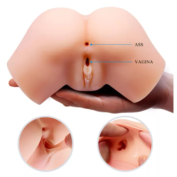 Crazy Bull - Naturgetreuer, vibrierender Masturbator in Po-Form