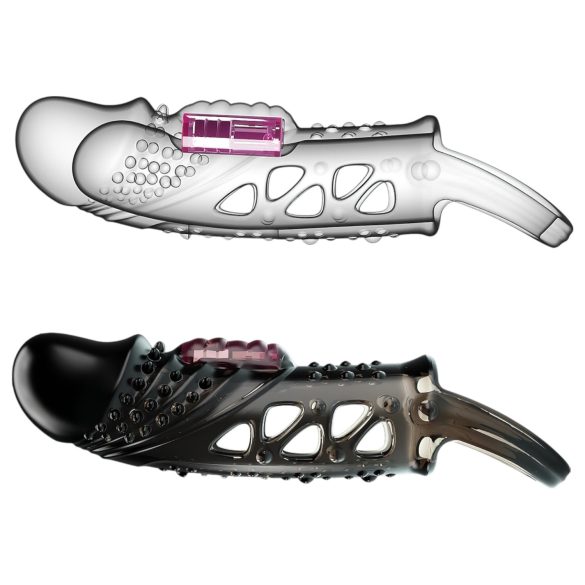 Pretty Love Cecelia - vibrierender Penisring mit Hülle (schwarz)