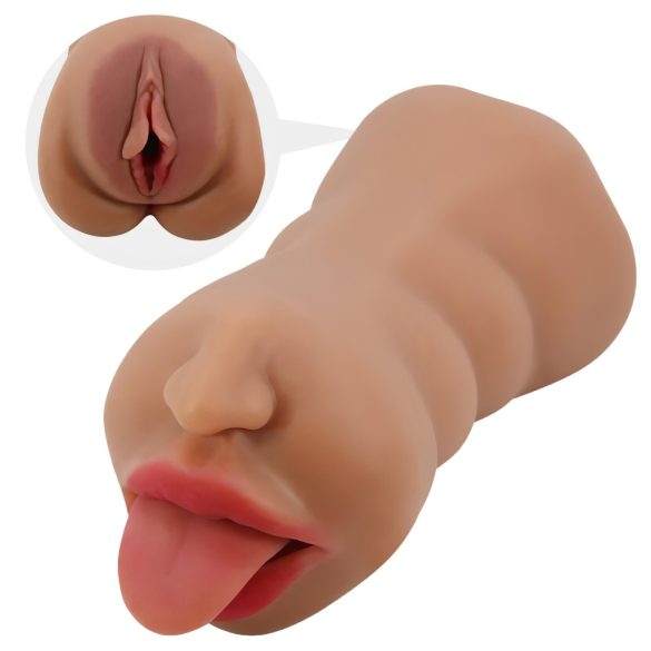 Crazy Bull - Mund- und Vaginal-Masturbator (natur)