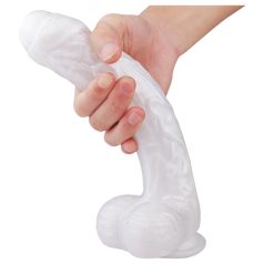   Sex HD Martin - Saugnapf-dildo, realistisch mit Hoden (weiß)